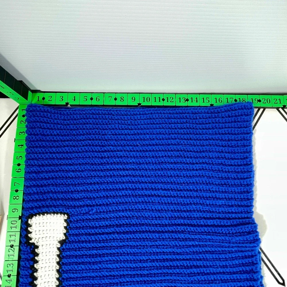 Kentucky Wildcats UK Logo Handmade Crochet Royal Blue Lap Baby Blanket‎ 36x22